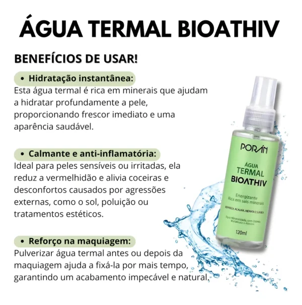 Água Termal Bioathiv Porán 120ml - Imagem 4