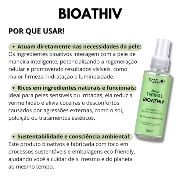 Água Termal Bioathiv Porán 120ml