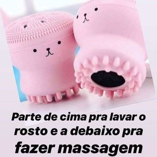 Esponja Polvo Silicone Limpeza Facial