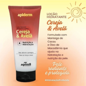 Loção Hidratante Corporal Apiderm Cereja e Avelã 190g - Apinil