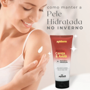 Loção Hidratante Corporal Apiderm Cereja e Avelã 190g - Apinil