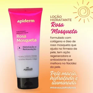Loção Hidratante e Desodorante Corporal Rosa Mosqueta Apnil 190g