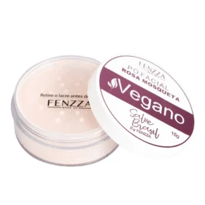 fenzza pó facial rosa mosqueta vegano 15g