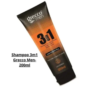 Shampoo E Condicionador 3 Em 1 Grecco Men 200ml