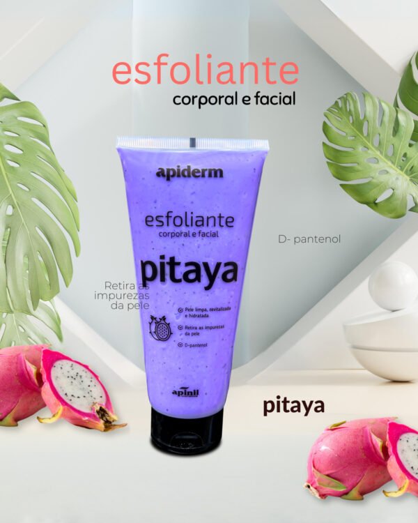 Esfoliante Corporal e Facial Apiderm Pitaya