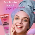 O esfoliante facial rosa mosqueta Poran é o aliado perfeito para quem deseja manter a pele do rosto sempre limpa, renovada e com aspecto saudável. Formulado com ingredientes naturais e enriquecido com o poderoso óleo de rosa mosqueta, este esfoliante promove uma limpeza profunda, removendo as células mortas e as impurezas da pele sem agredir, ao mesmo tempo em que ajuda na regeneração e hidratação do rosto.