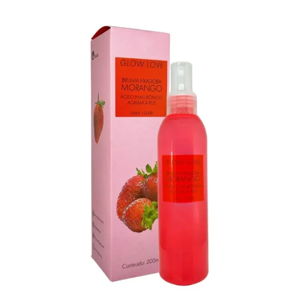glow love bruma fixadora morango max love 200ml