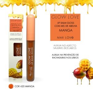 Lip Balm Gloss com Mel de Abelha Glow Love