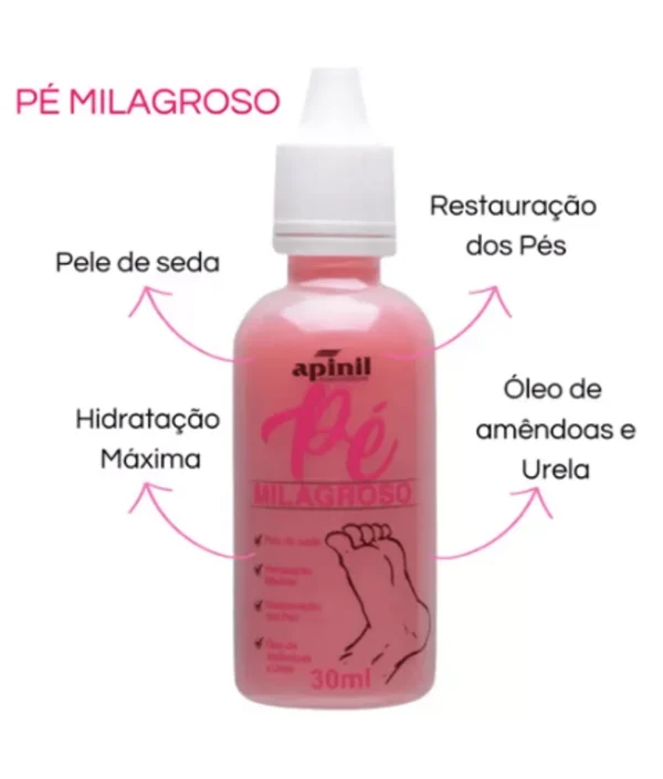 A Loção Hidratante Pé Milagroso Apinil