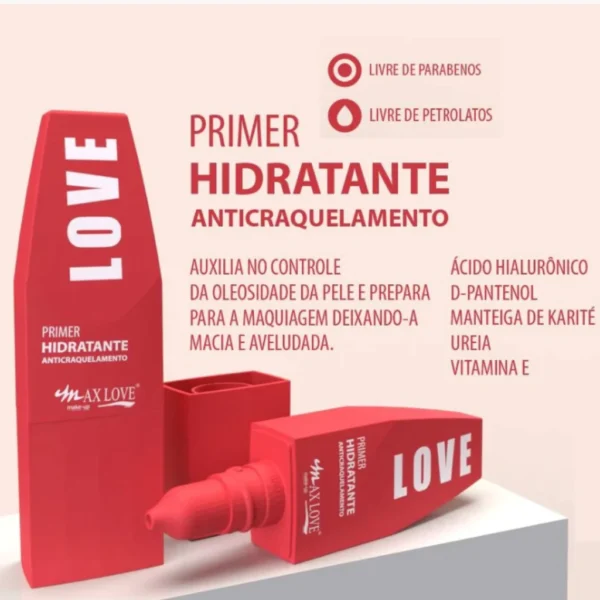 Primer Hidratante Anticraquelamento Max Love